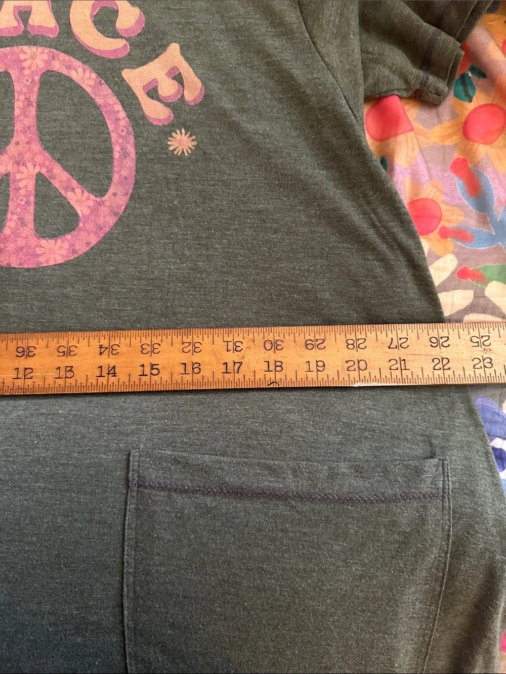 Natural Life Peace Jumper Olive Green S/M